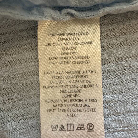 Free People - Leave It To Me Blouse Top - Cool Air - Small - Worn 1 Time - Picture 9 of 9